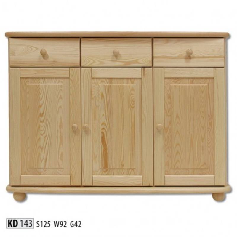 Sideboard Anrichte Kommode Kiefer massiv Wohnzimmer vollmassiv Massivholz holz von JV Möbel