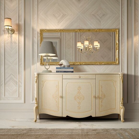 Sideboard Spiegel Anrichte Sideboard Holz Design Möbel Stil Kommode Set 2tlg. Sideboard Spiegel Anrichte Sideboard Holz Design Möbel Stil Kommode Set 2tlg. von JV Möbel