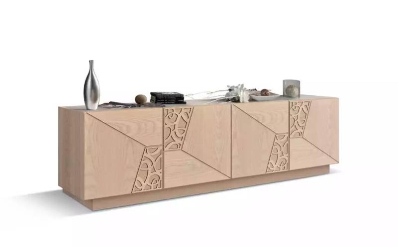 Sideboard Stil Modern beige Luxus Highboard Design Wohnzimmer neu von JV Möbel