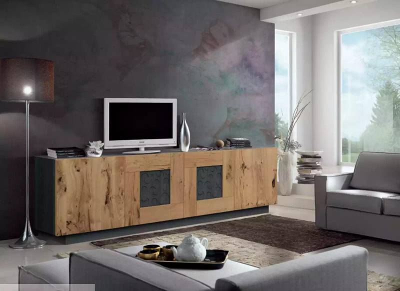 Sideboard Wohnzimmer Stil Modern Highboard Design Luxus neu Braun von JV Möbel