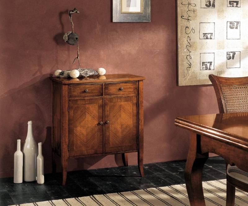 Sideboards Holz Schrank Möbel Kommoden Braun Kommode Anrichte Sideboard Massiv von JV Möbel