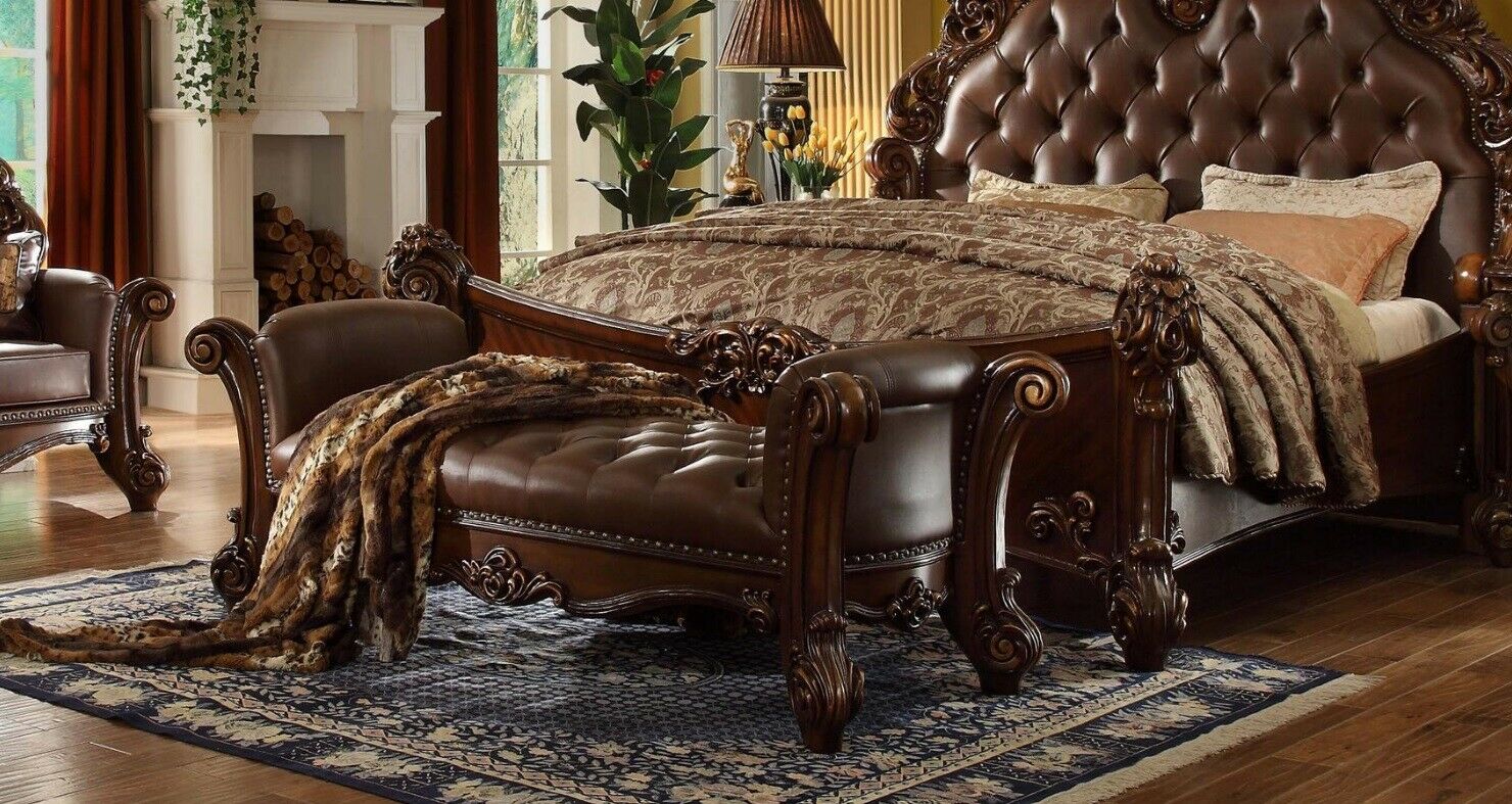 Sitz Polster Bank Polster Sitz Hocker Bank Leder Holz Stil Designer Chesterfield Sitz Polster Bank Polster Sitz Hocker Bank Leder Holz Stil Designer Chesterfield von JV Möbel