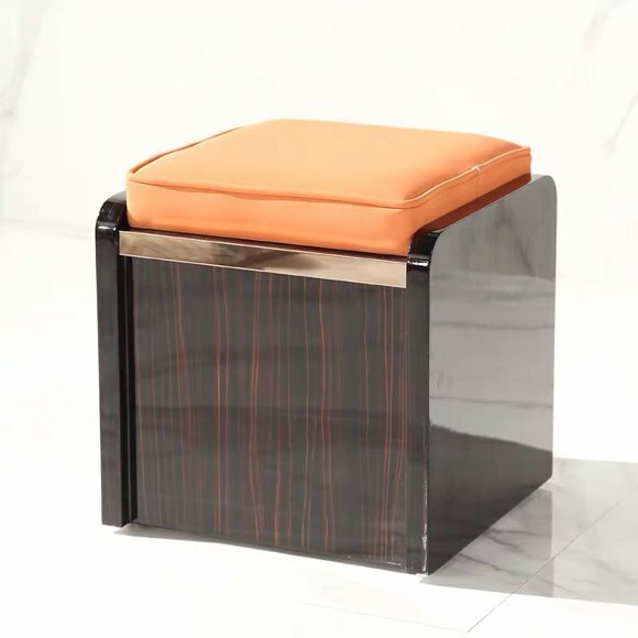Sitz Polster Bank Polster Sitz Hocker Bank Textil Stoff Holz Stil Designer Neu von JV Möbel