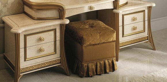 Sitz Polster Bank Polster Sitz Hocker Bank Textil Stoff Holz Stil arredoclassic von JV Möbel