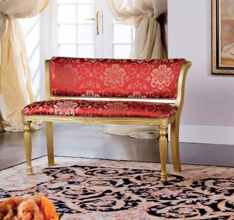 Sitzbank Polster Stoff Sitz Stil Klassische Designer Wohnzimmer Möbel von JV Möbel