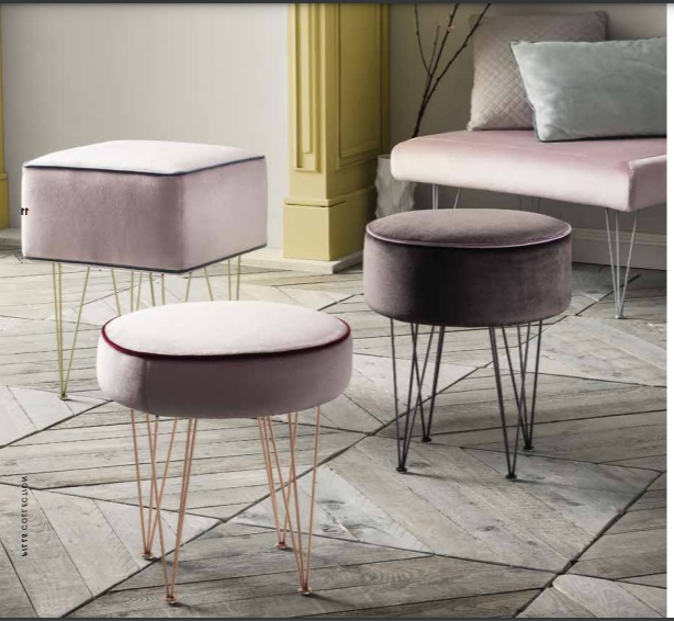 Sitzhocker Hocker Ottomane Relax Pouf Fußhocker Rund Hocker Polsterhocker Neu von JV Möbel