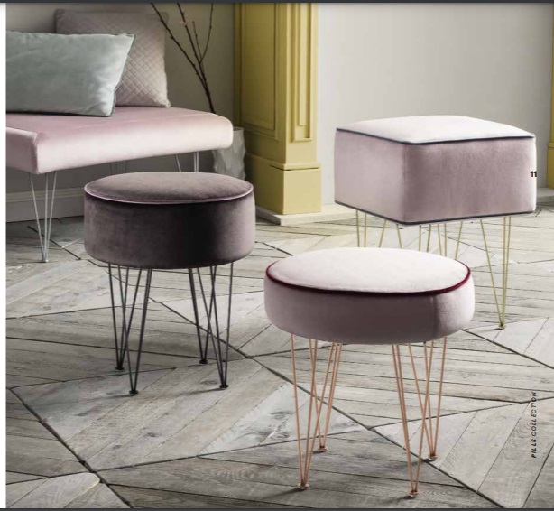 Sitzhocker Ottomane Hocker Sitz Beistell Fußhocker Rund Hocker Polsterhocker Neu von JV Möbel
