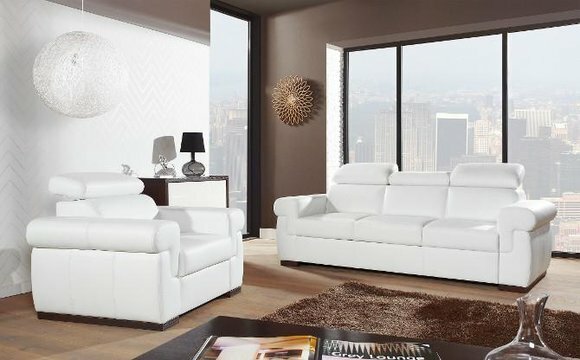 Sofa 2 Sitzer Design Sofas Polster Moderne Sitz Stoff Leder Zweisitzer Neu von JV Möbel