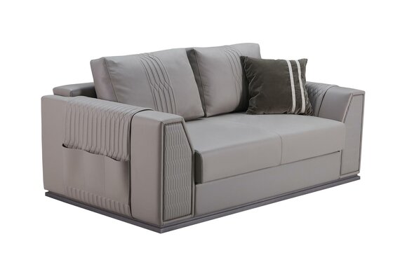 Sofa 2Sitzer Taupe Neu Kreative Modern Design Couch Wohnzimmer Leder Sofas Möbel von JV Möbel