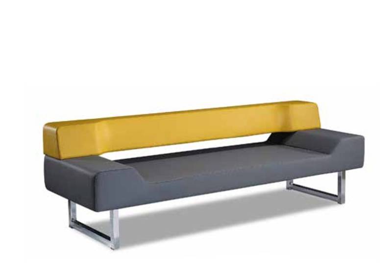 Sofa 3 Sitzer Designer Couchen Couch Gelb Polster Möbel Büro Bank Wartezimmer von JV Möbel