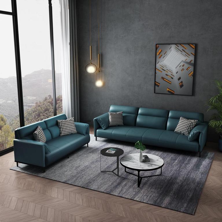 Sofa 3 Sitzer Ledersofa Couch Wohnlandschaft Garnitur Design Modern Sitz von JV Möbel