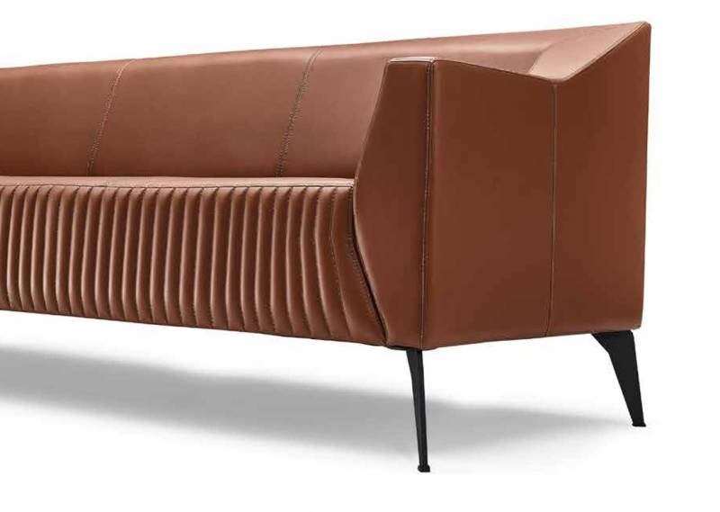 Sofa 3 Sitzer Moderne Design Sofas Polster Sitz Dreisitzer Leder Möbel von JV Möbel