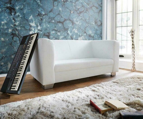 Sofa Couch Design Polster Modern Leder Sofas 2 Sitzer Zweisitzer Designer Neu von JV Möbel