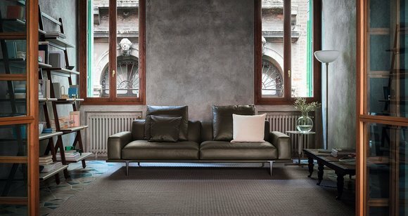 Sofa Dreisitzer Couch Polster Design Sitz Zimmer Möbel Moderne Leder 3er von JV Möbel