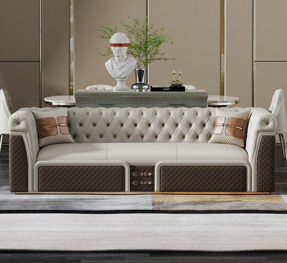 Sofa Dreisitzer Couch Stil Modern Polster Chesterfield Leder Couchen Sofa Dreisitzer Couch Stil Modern Polster Chesterfield Leder Couchen von JV Möbel