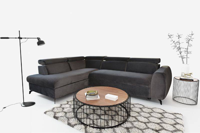 Sofa Ecksofa Wohnlandschaft L-Form Designersofa Luxus Ecksofas Stoffsofa Textil von JV Möbel