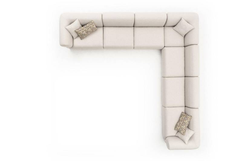 Sofa L-Form Polster Couch Wohnzimmer Modern Möbel 405x405cm Sofas Ecksofa von JV Möbel