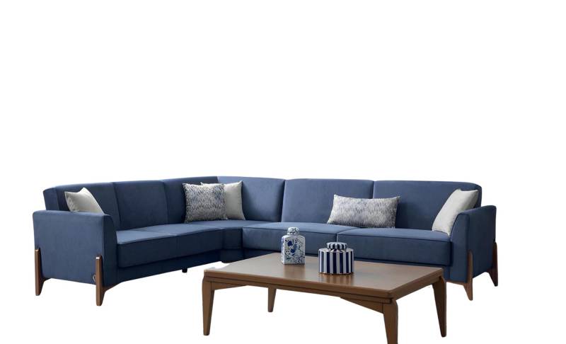 Sofa L-Form Stoffsofa Couch Wohnzimmer Garnitur Design Modern Sofa Ecksofa von JV Möbel