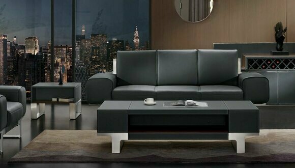 Sofa Ledersofa Polster Sitz 3er Lounge Club Sofas Couchen Leder Dreisitzer Neu von JV Möbel