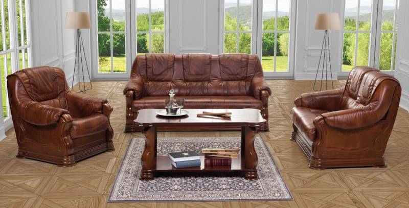 Sofa Schlafsofa Designer 3 Sitzer Sofa mit Bettfunktion Garnitur Couch Ledersofa von JV Möbel