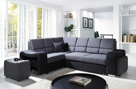 Sofa Schlafsofa Designer Sofa Bettfunktion Bettkasten Ecksofa Couch Sofas von JV Möbel