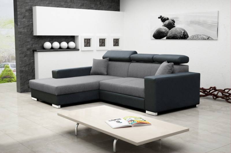 Sofa Schlafsofa Designer Sofa mit Bettfunktion + Bettkasten Ecksofa Couch NEU von JV Möbel