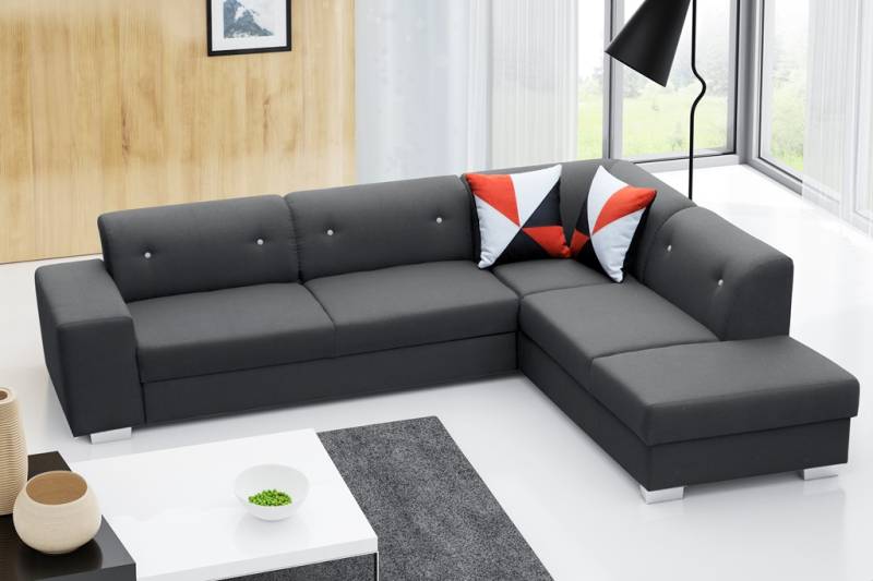 Sofa Schlafsofa Designer Sofa mit Bettfunktion + Bettkasten Ecksofa Couch NEU von JV Möbel