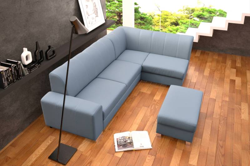 Sofa Schlafsofa Designer Sofa mit Bettfunktion + Bettkasten Ecksofa Couch NEU von JV Möbel