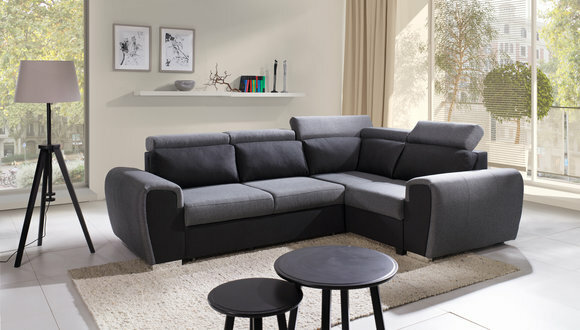 Sofa Schlafsofa Designer Sofa mit Bettfunktion - Bettkasten Ecksofa Couch von JV Möbel