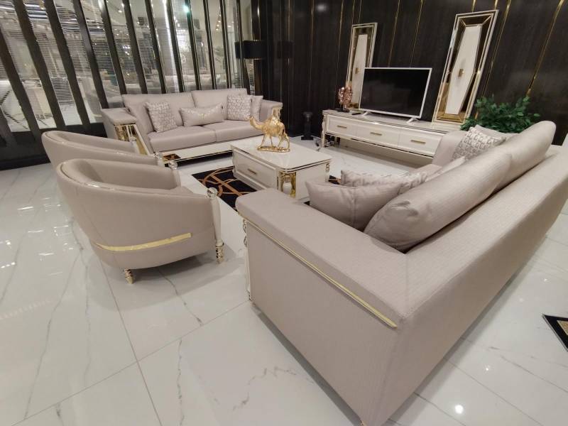 Sofagarnitur 3+3+1+1 Sitzer + Couchtisch + Sideboard JV Möbel Modern Set von JV Möbel