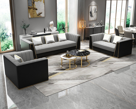 Sofagarnitur 3 2 1 Sitzer Set Design Sofa Polster Couchen Couch Modern von JV Möbel