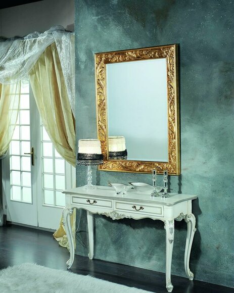 Spiegel Italienische Design Möbel Standspiegel Anrichte 93x183cm Barock Rokoko von JV Möbel