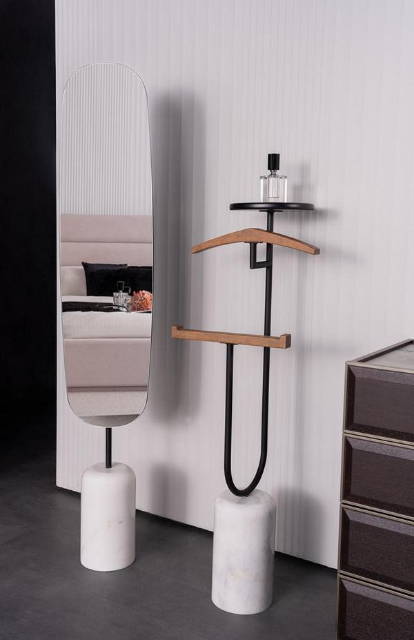 Spiegel Kleiderbügel Standspiegel Butler Kleiderständer Schlafzimmer von JV Möbel
