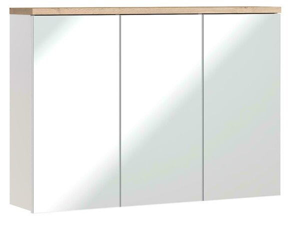 Spiegelschrank Wandschrank Badezimmerschrank mit Spiegel 100 cm Bad von JV Möbel