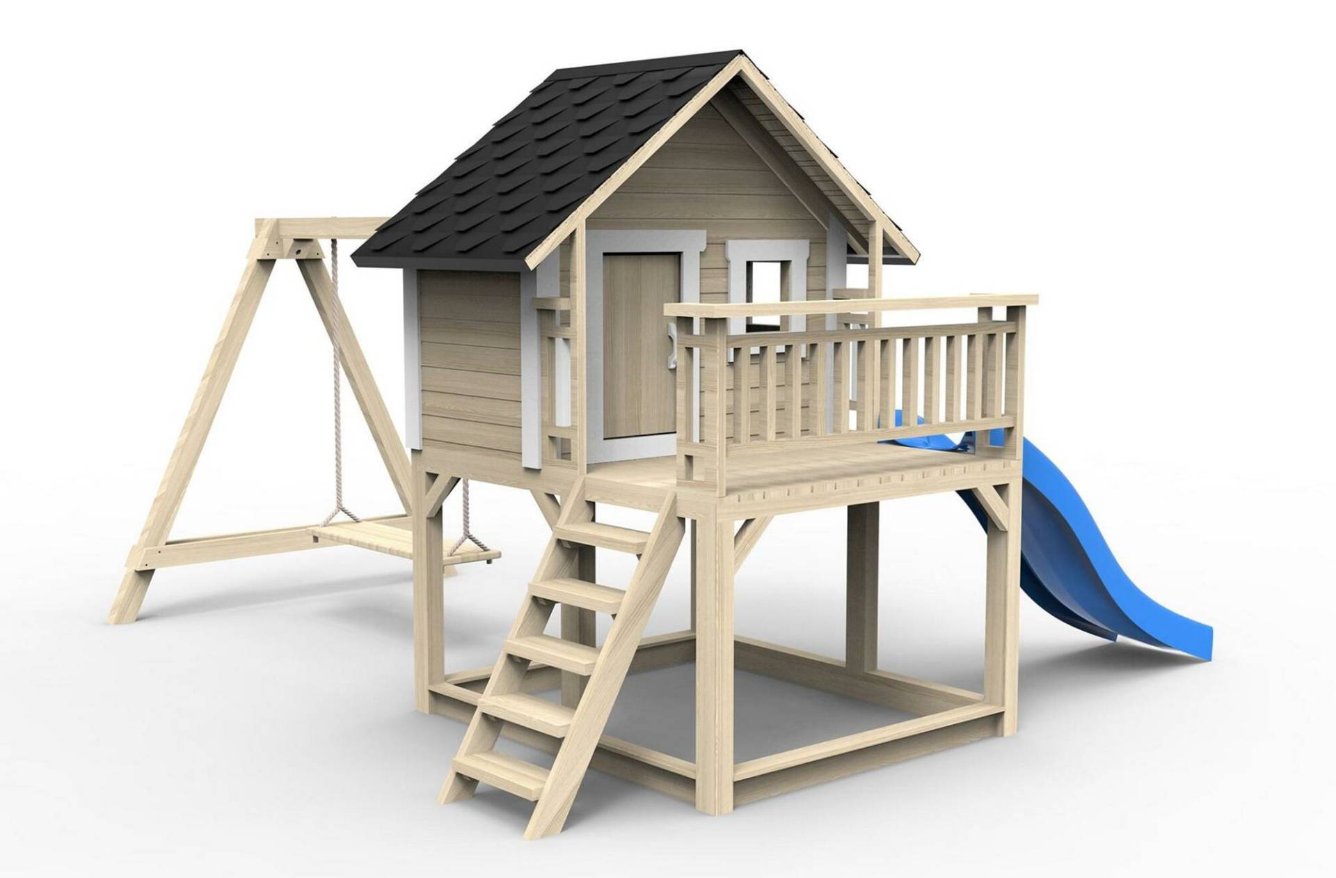 Spielplatz Baumhaus Rutsche Kinder Hütte Spielturm Holzhaus Kinder Holz Spielplatz Baumhaus Rutsche Kinder Hütte Spielturm Holzhaus Kinder Holz von JV Möbel
