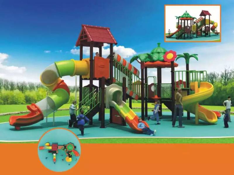 Spielturm Rutsche Outdoor Kinderanimation Dschungelspielplatz Spielplätze von JV Möbel