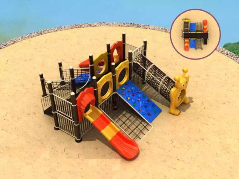 Spielturm mit Rutschbahnen Aktivitäten Spielhaus Garten Spielplatz von JV Möbel