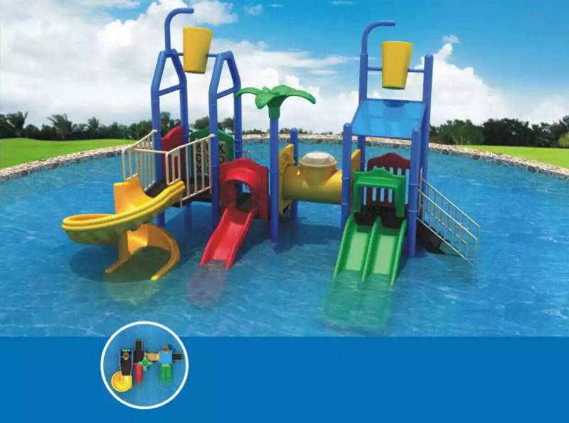 Spielturm mit Rutsche Kletterturm Wasserrutschen Spielplatz Spielplätze von JV Möbel