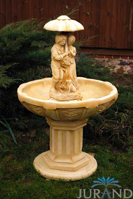 Springbrunnen Fontäne Zierbrunnen Garten 1024 Deko Brunnen 137 cm Steinguss von JV Möbel