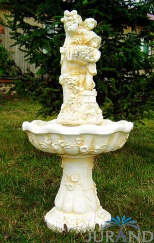 Springbrunnen Fontäne Zierbrunnen Garten Deko 1034 Brunnen 97 cm Steinguss von JV Möbel