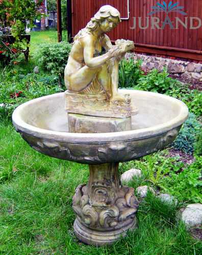 Springbrunnen Fontäne Zierbrunnen Garten Deko 1038 Brunnen 160 cm Steinguss von JV Möbel