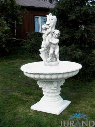 Springbrunnen Fontäne Zierbrunnen Garten Deko 1042 Brunnen 103 cm Steinguss von JV Möbel