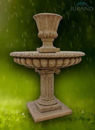 Springbrunnen Fontäne Zierbrunnen Garten Deko Brunnen Florero 153 cm Steinguss von JV Möbel