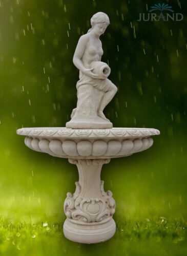 Springbrunnen Fontäne Zierbrunnen Garten Deko Brunnen Nambroca 180 cm Steinguss von JV Möbel