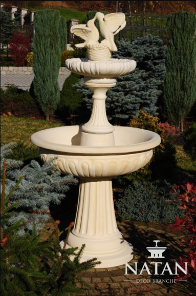Springbrunnen Froschbrunnen Brunnen 162cm Steinbrunnen Gartenbrunnen von JV Möbel