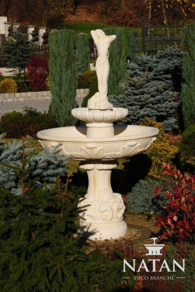 Springbrunnen Froschbrunnen Brunnen 165cm Steinbrunnen Gartenbrunnen von JV Möbel