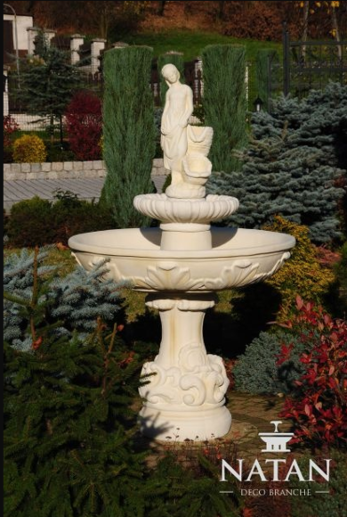 Springbrunnen Froschbrunnen Brunnen Steinbrunnen Gartenbrunnen von JV Möbel