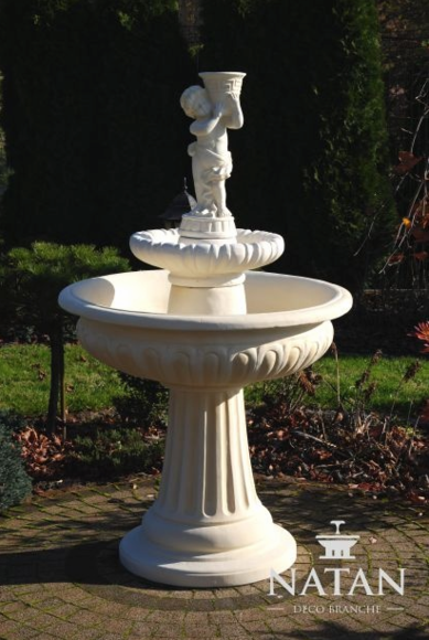 Springbrunnen Froschbrunnen Brunnen Steinbrunnen Gartenbrunnen von JV Möbel