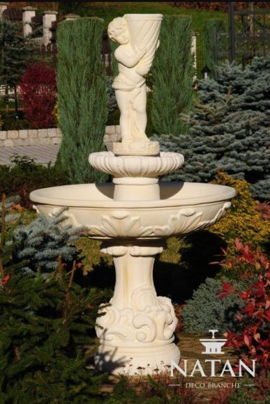 Springbrunnen Froschbrunnen Brunnen Steinbrunnen Gartenbrunnen von JV Möbel