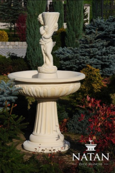 Springbrunnen Garten Teich Brunnen 159cm Steinbrunnen Gartenbrunnen von JV Möbel